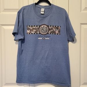 Sedona Arizona Souvenir Heather Slate Blue Southwestern Graphic Gildan Tee Shirt